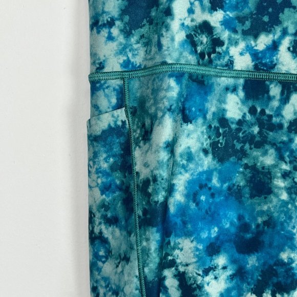Athleta Plus Salutation Stash Pocket II 7/8 Tight Leggings Blue Tie Dye size 3X - Picture 6 of 16